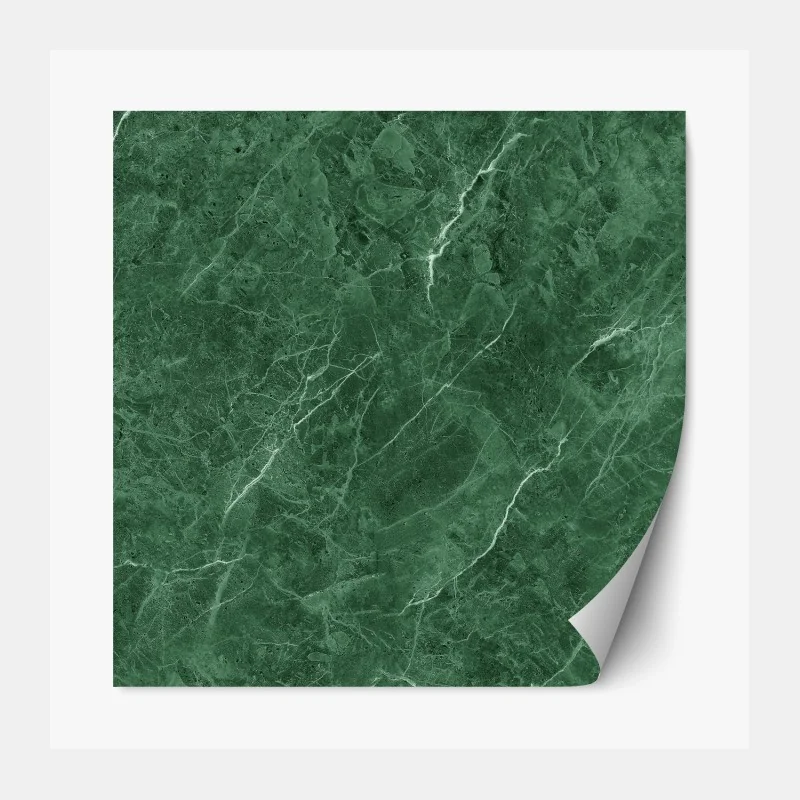 Repositionierbarer Aufkleber grüne marmortextur