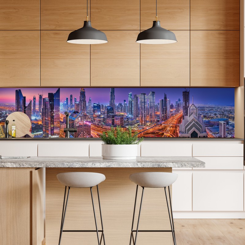 Repositionierbarer Aufkleber goldener sonnenuntergang über einer geschwungenen landstraße – Wallnifity®