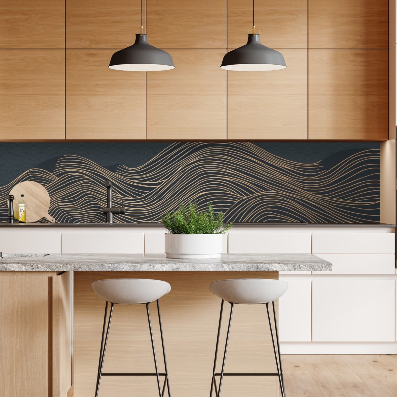 Repositionierbarer Aufkleber moosiger regenwaldpfad auf der Tasman-Halbinsel – Wallnifity®