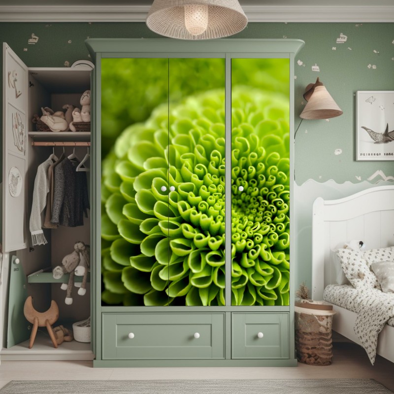 Schrankaufkleber lebendiger sonnenblumenstrauß vor dunklem hintergrund – Wallnifity®