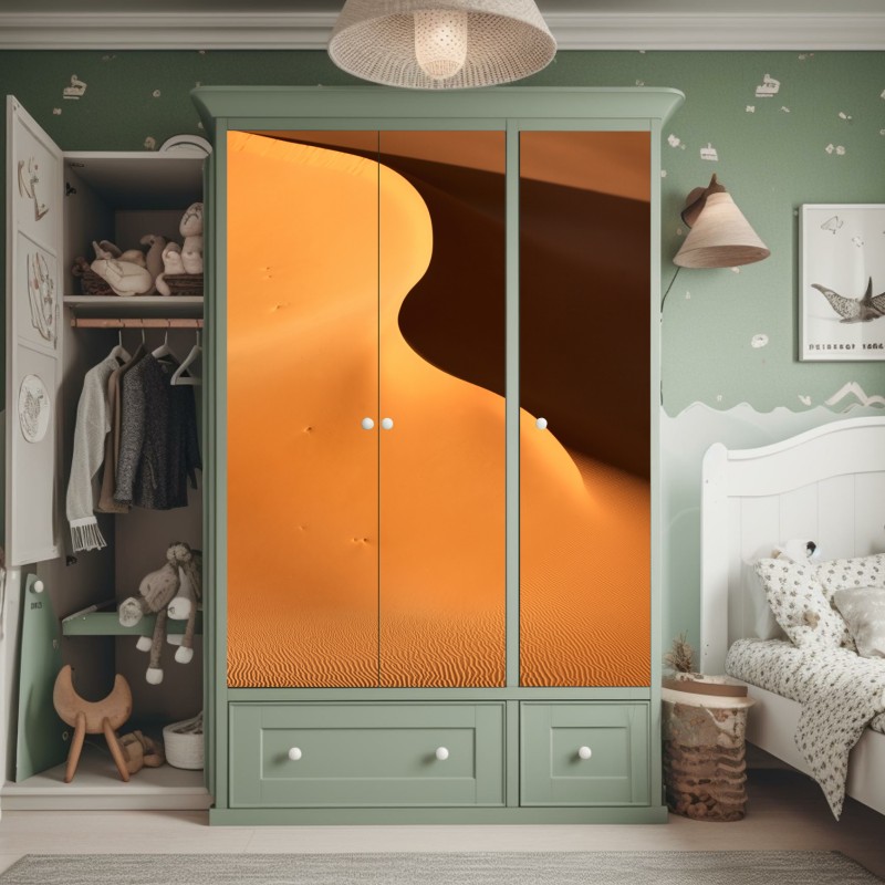 Schrankaufkleber milchstraße über bergspiegelung – Wallnifity®