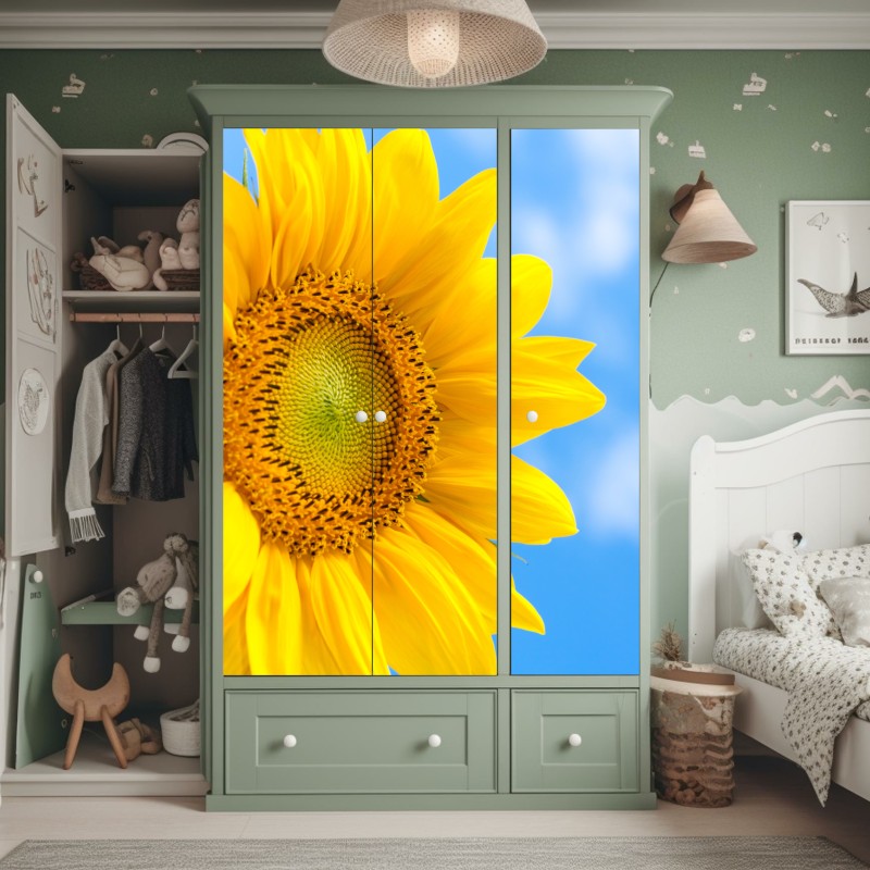 Schrankaufkleber ruhige wolkenlandschaft aus der luft – Wallnifity®