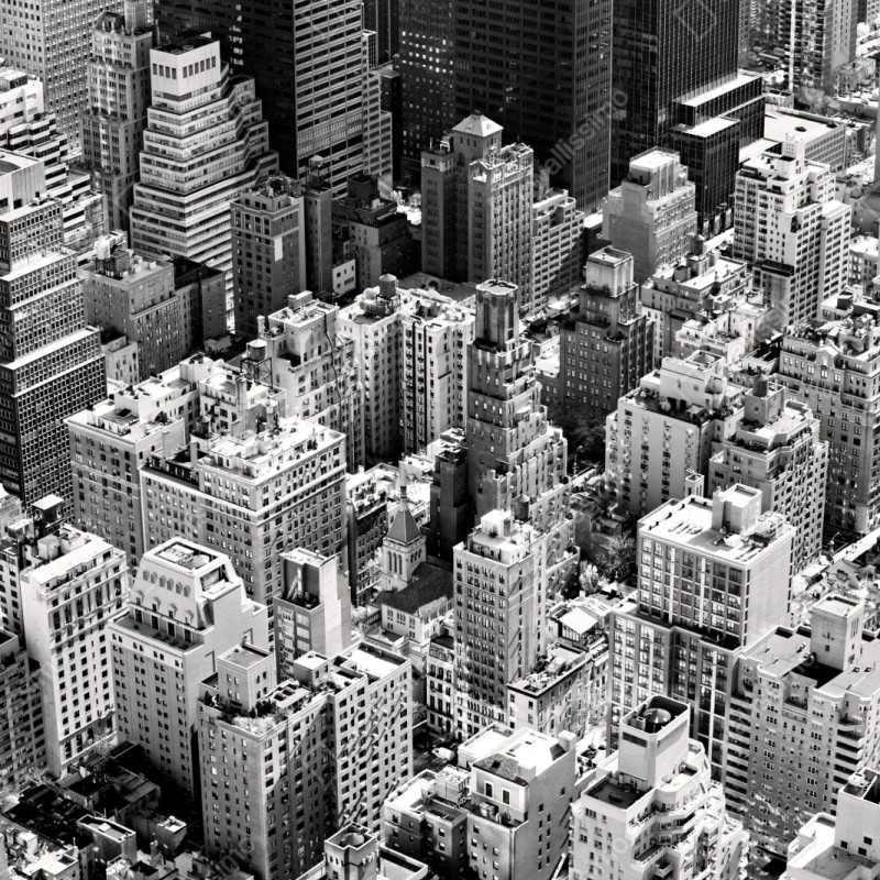 Schrankaufkleber Manhattan luftaufnahme skyline in monochrom – Wallnifity® Schrankaufkleber Manhattan luftaufnahme skyline in monochrom – Wallnifity®