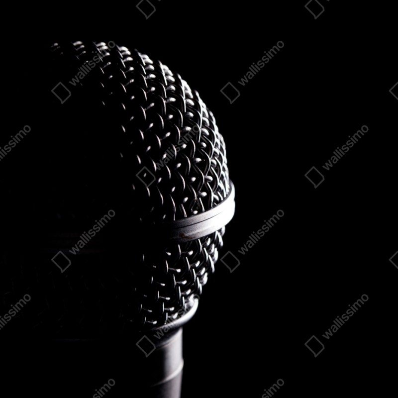 Schrankaufkleber dramatische mikrofon-nahaufnahme – Wallnifity® Schrankaufkleber dramatische mikrofon-nahaufnahme – Wallnifity®