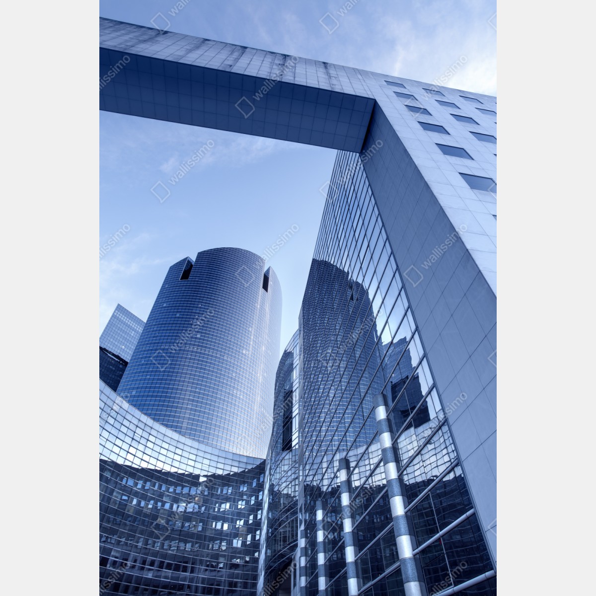 Schrankaufkleber moderne blaue stadtsilhouette – Wallnifity® Schrankaufkleber moderne blaue stadtsilhouette – Wallnifity®