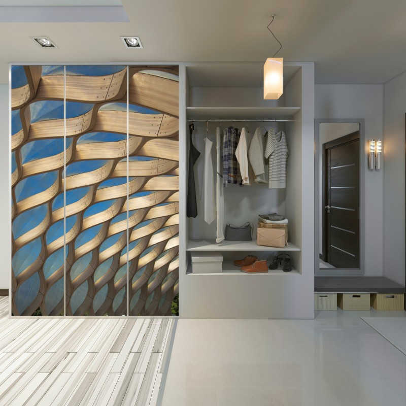 Schrankaufkleber holzlamellen überdachung in Chicago – Wallnifity® Schrankaufkleber holzlamellen überdachung in Chicago – Wallnifity®