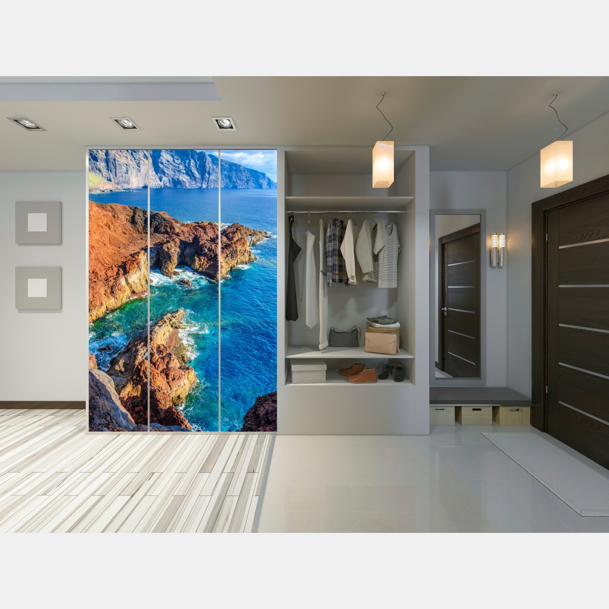 Schrankaufkleber dramatische klippen und türkisfarbenes meer bei Punto Teno, Teneriffa – Wallnifity® Schrankaufkleber dramatische klippen und türkisfarbenes meer bei Punto Teno, Teneriffa – Wallnifity®