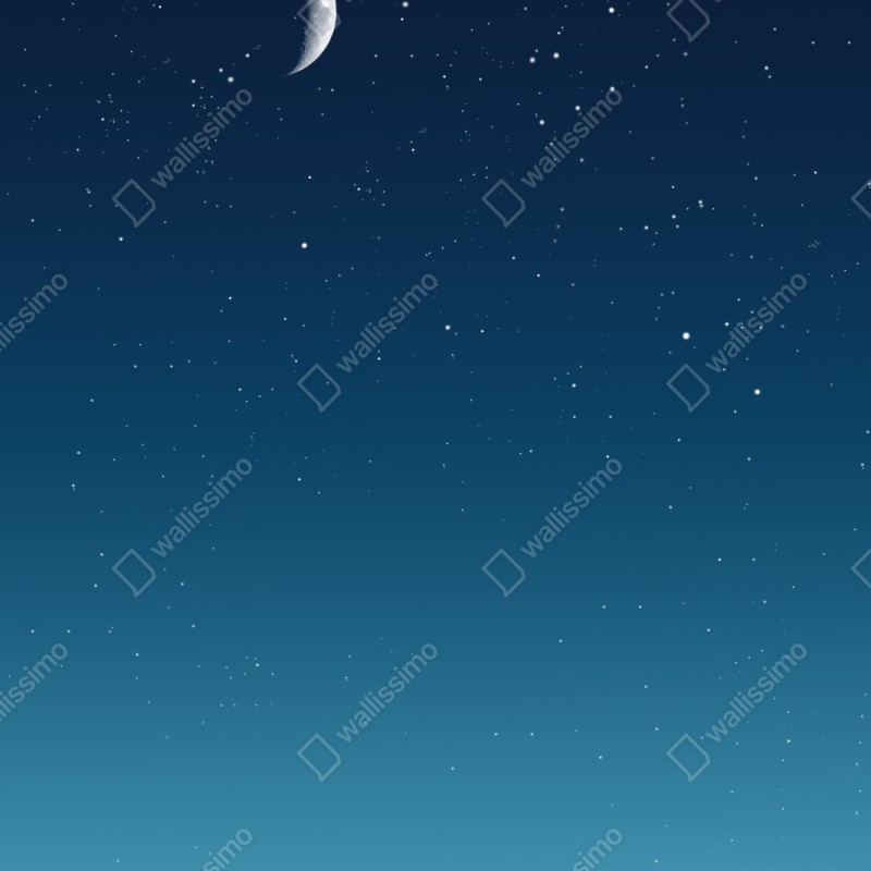 Schrankaufkleber ruhiger halbmond am sternenhimmel – Wallnifity® Schrankaufkleber ruhiger halbmond am sternenhimmel – Wallnifity®