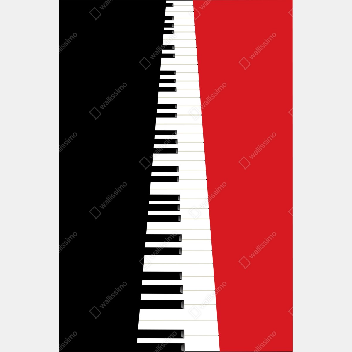 Schrankaufkleber schwarz-rotes klavier-tastatur motiv – Wallnifity® Schrankaufkleber schwarz-rotes klavier-tastatur motiv – Wallnifity®