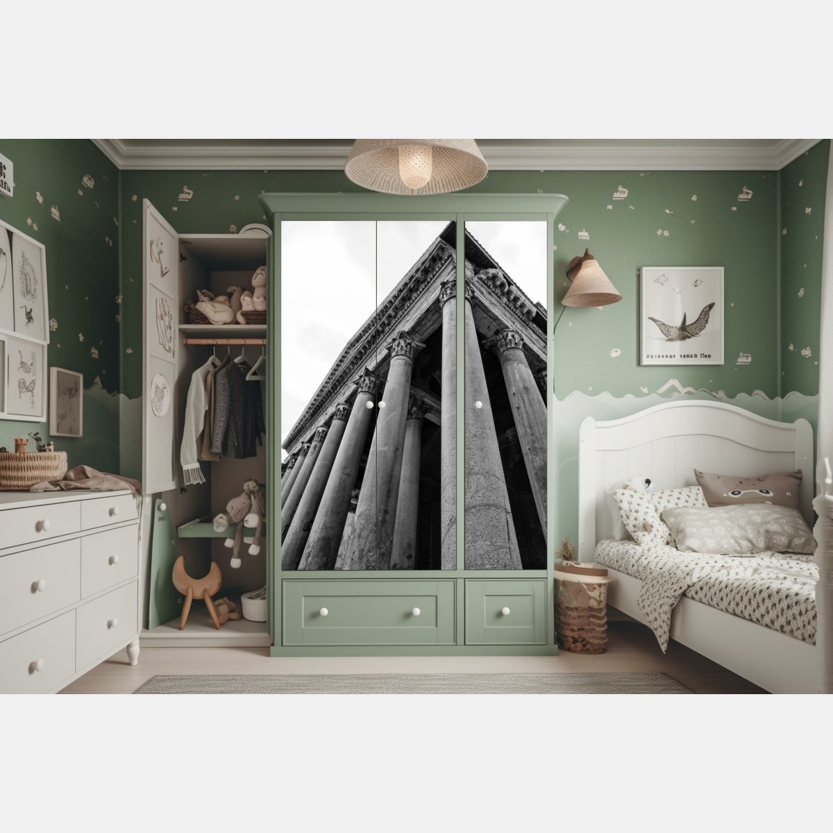 Schrankaufkleber majestätische säulen des Pantheon in Rom – Wallnifity® Schrankaufkleber majestätische säulen des Pantheon in Rom – Wallnifity®