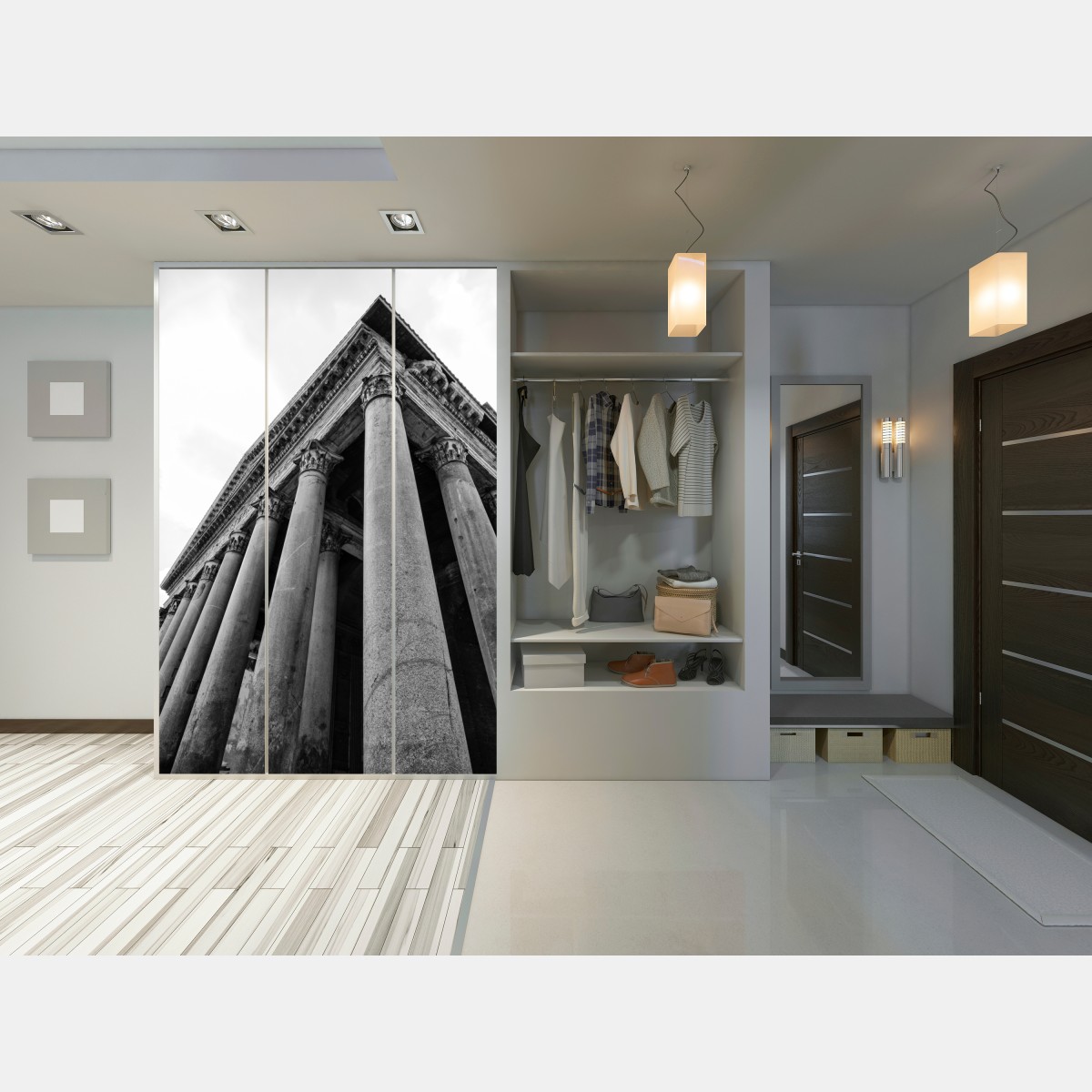 Schrankaufkleber majestätische säulen des Pantheon in Rom – Wallnifity® Schrankaufkleber majestätische säulen des Pantheon in Rom – Wallnifity®