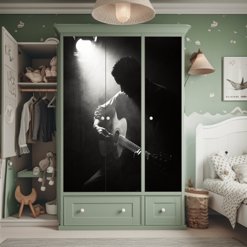 Schrankaufkleber goldene blattlinien – Wallnifity®