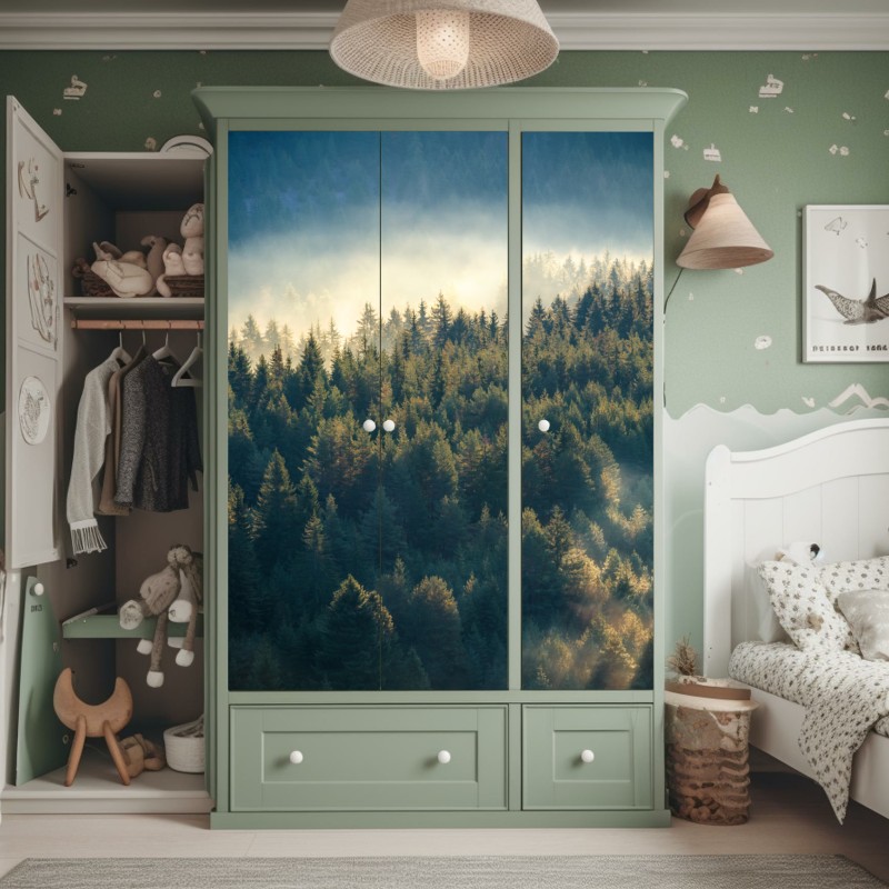 Schrankaufkleber schwarzer marmor mit adern – Wallnifity®