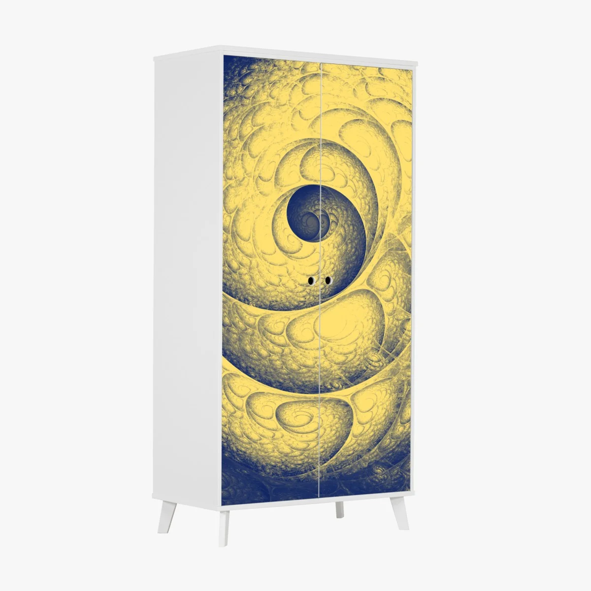 Schrankaufkleber goldene spiralförmige fraktalstruktur – Wallnifity® Schrankaufkleber goldene spiralförmige fraktalstruktur – Wallnifity®