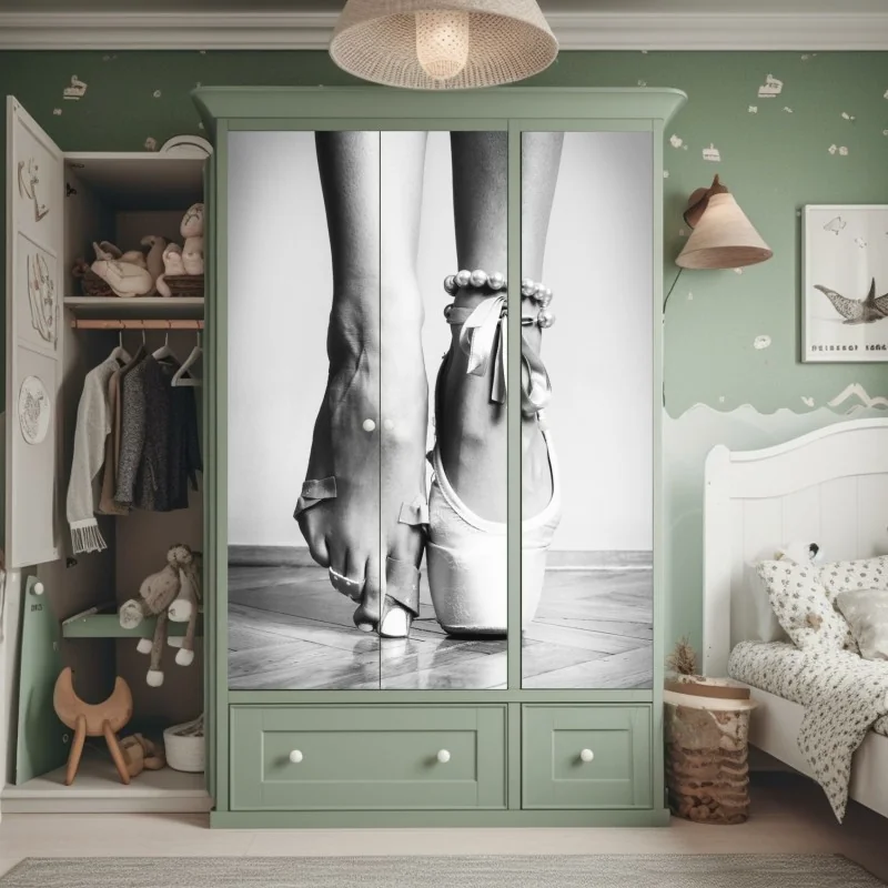 Schrankaufkleber ballettspitze in anmut – Wallnifity® Schrankaufkleber ballettspitze in anmut – Wallnifity®