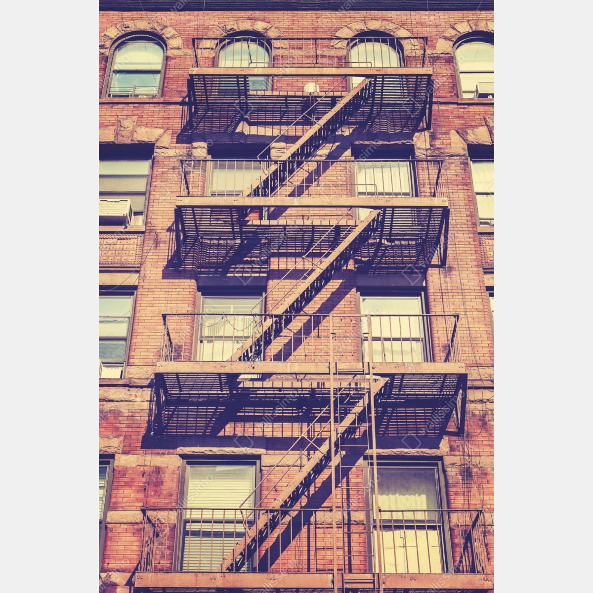 Schrankaufkleber vintage feuertreppen aus New York – Wallnifity®