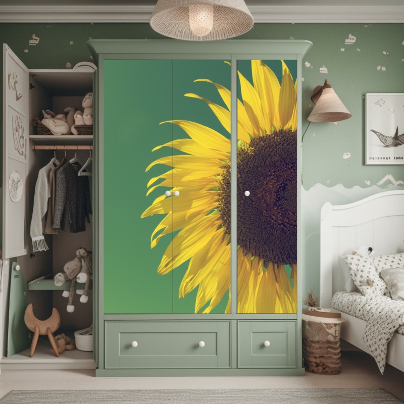 Schrankaufkleber lebhaftes abstraktes formenmuster – Wallnifity®