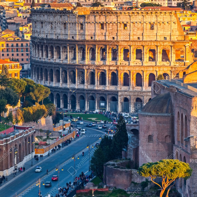 Schrankaufkleber goldenes kolosseum bei sonnenuntergang, Rom – Wallnifity® Schrankaufkleber goldenes kolosseum bei sonnenuntergang, Rom – Wallnifity®