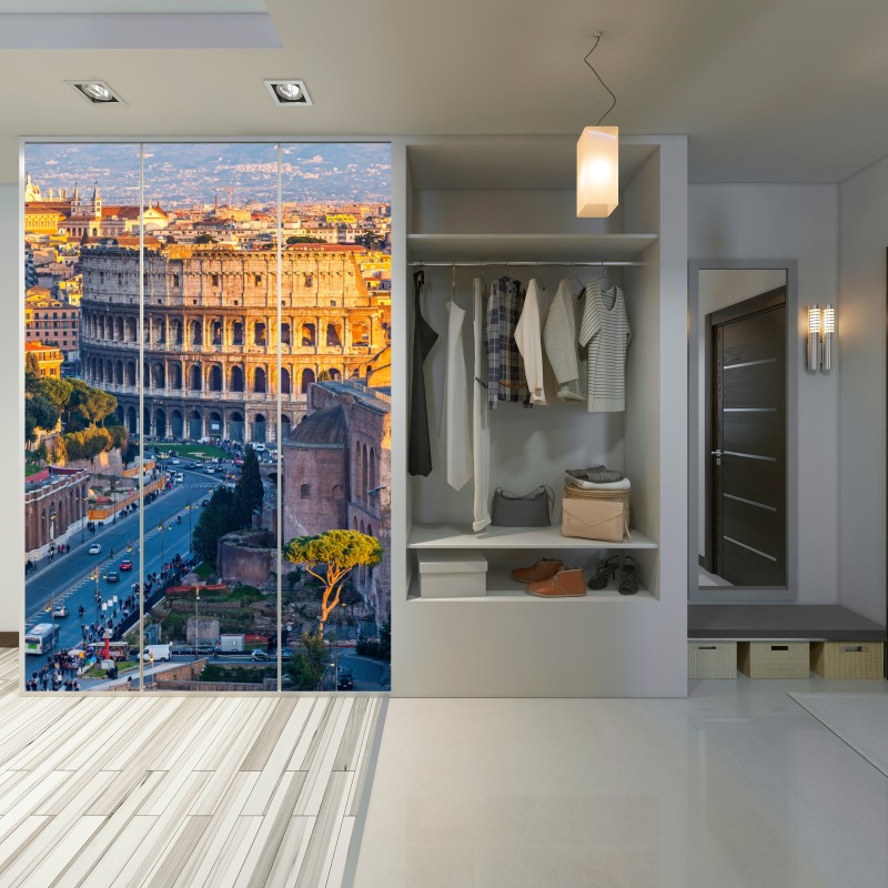 Schrankaufkleber goldenes kolosseum bei sonnenuntergang, Rom – Wallnifity® Schrankaufkleber goldenes kolosseum bei sonnenuntergang, Rom – Wallnifity®