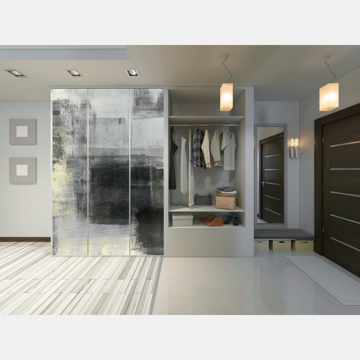 Schrankaufkleber subtile monochrome textur – Wallnifity® Schrankaufkleber subtile monochrome textur – Wallnifity®