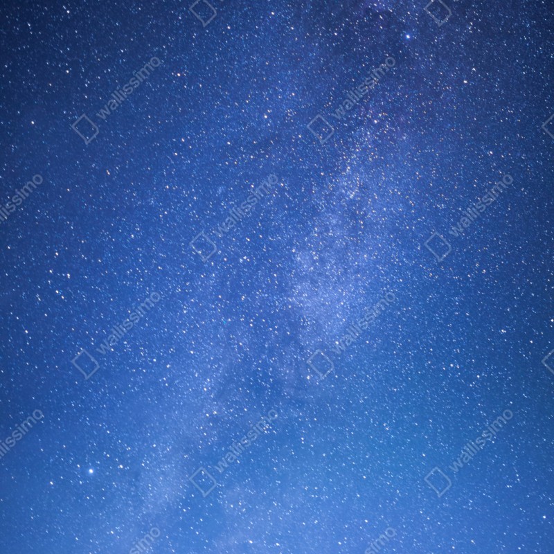 Schrankaufkleber sternenklare Milchstraße über dem Wald – Wallnifity®