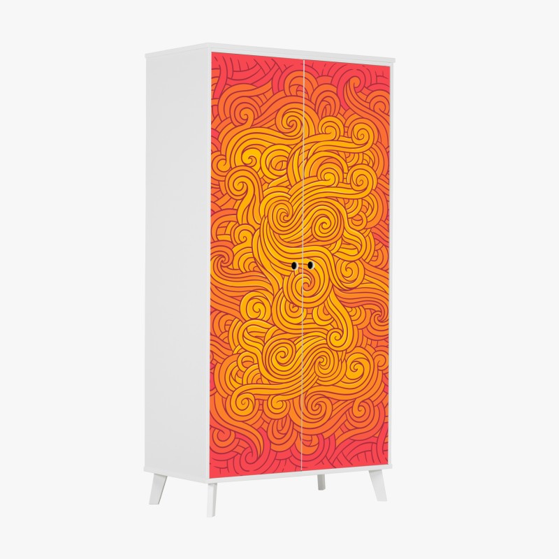 Schrankaufkleber zarte löwenzahnsamen in monochrom – Wallnifity®