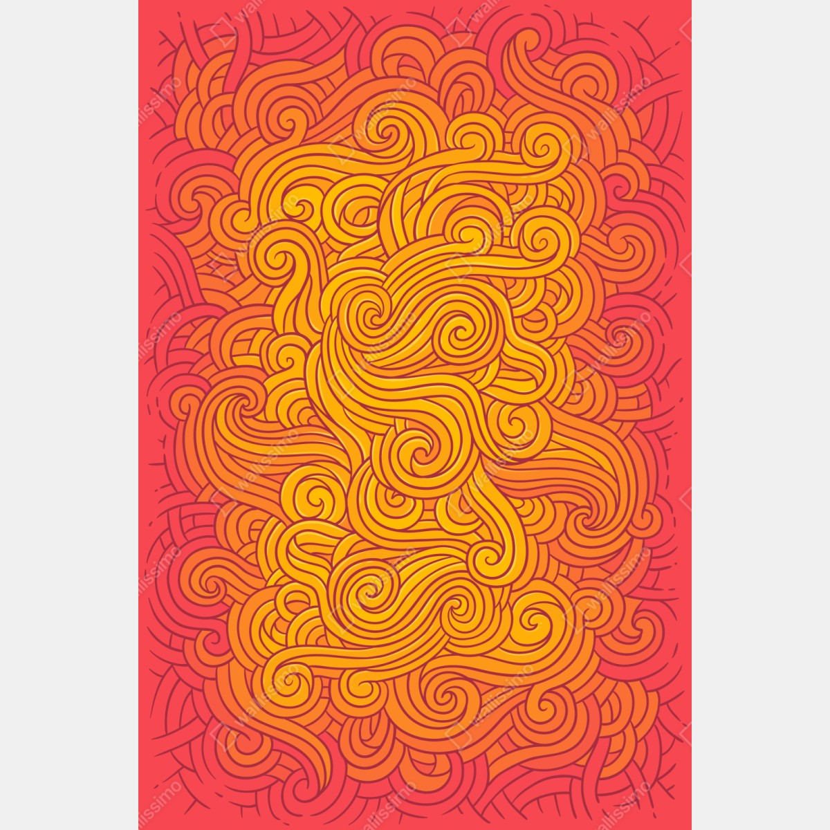 Schrankaufkleber warmes wirbelndes abstraktes muster – Wallnifity® Schrankaufkleber warmes wirbelndes abstraktes muster – Wallnifity®