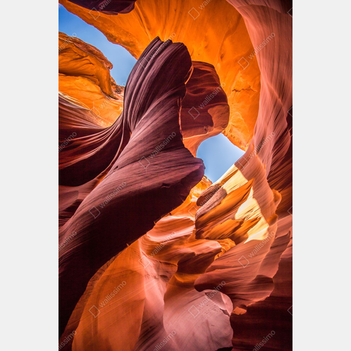 Schrankaufkleber sonnenbeschienene schlucht mit sandsteinformationen – Wallnifity® Schrankaufkleber sonnenbeschienene schlucht mit sandsteinformationen – Wallnifity®