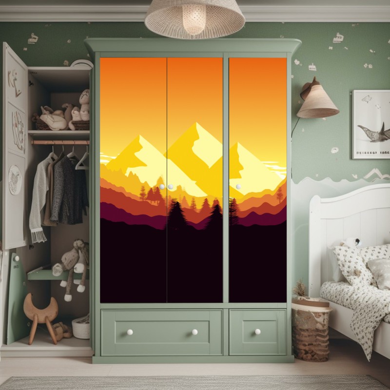 Schrankaufkleber monochrome nahaufnahme einer dahlie – Wallnifity®