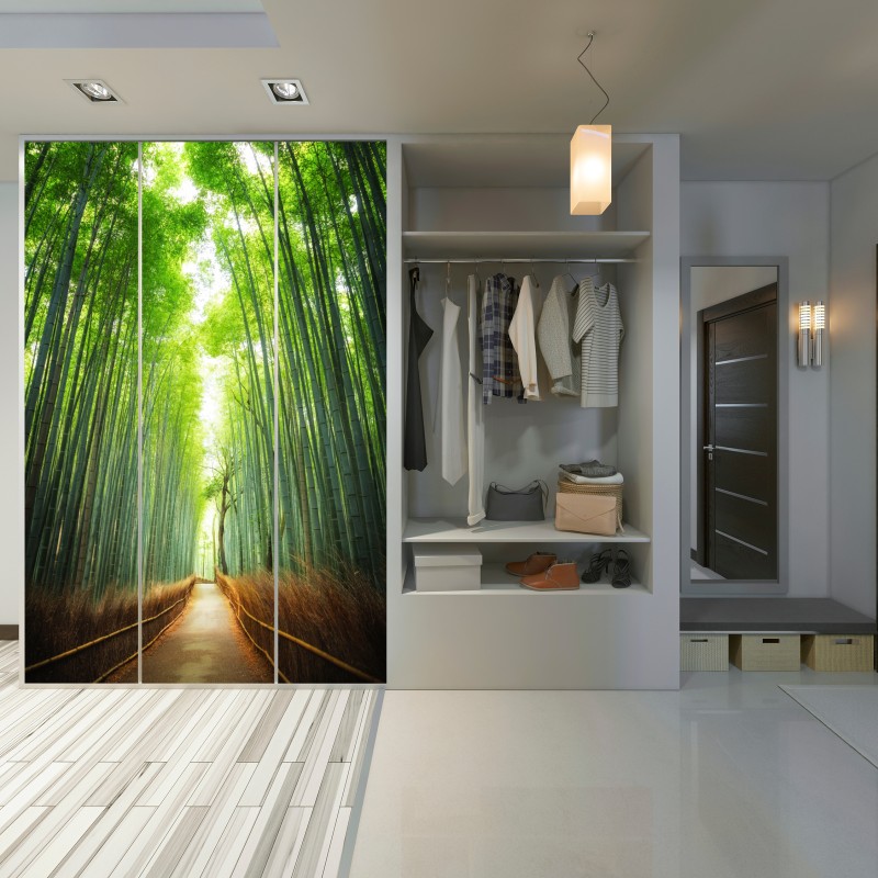 Schrankaufkleber weg durch den bambushain von Arashiyama – Wallnifity® Schrankaufkleber weg durch den bambushain von Arashiyama – Wallnifity®