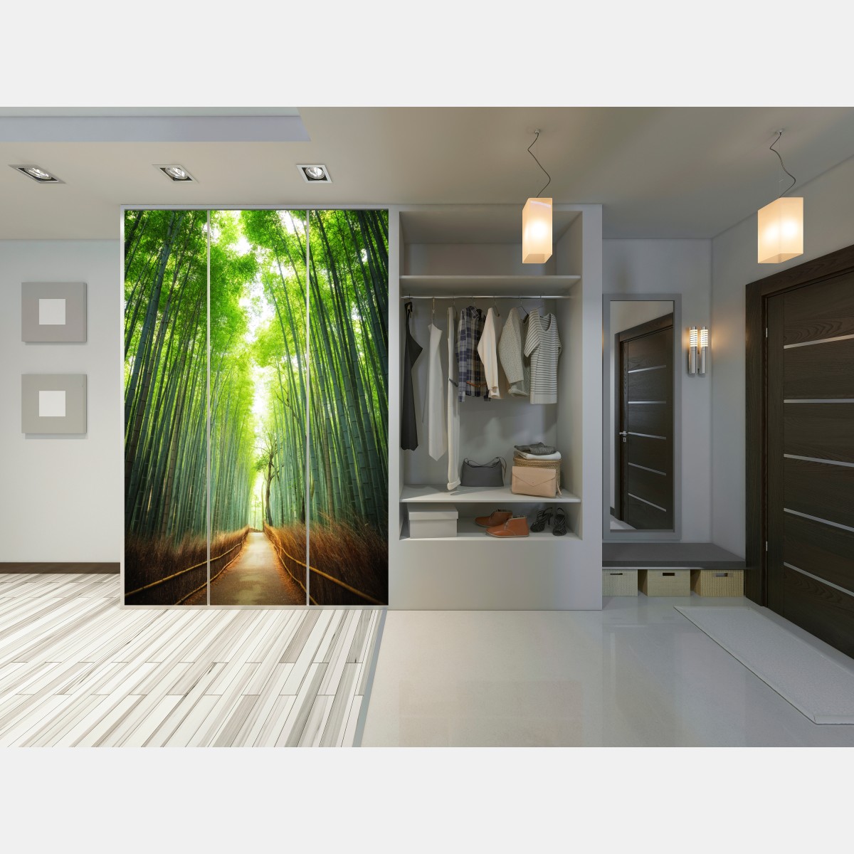 Schrankaufkleber weg durch den bambushain von Arashiyama – Wallnifity® Schrankaufkleber weg durch den bambushain von Arashiyama – Wallnifity®