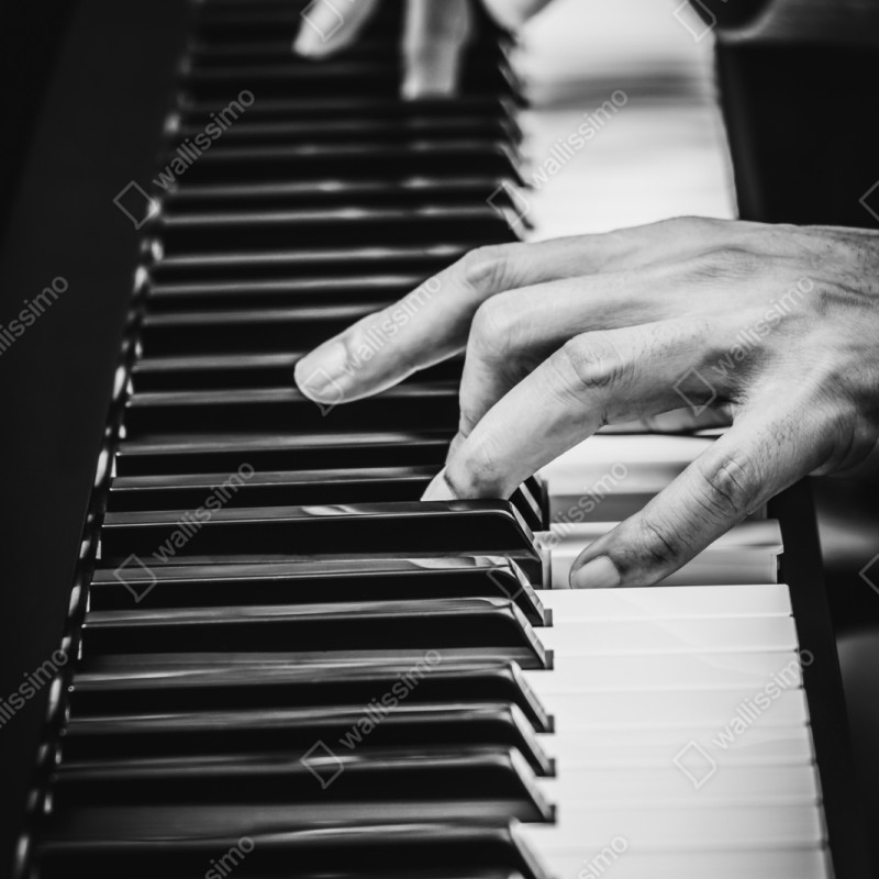 Schrankaufkleber hände am klavier in bewegung – Wallnifity® Schrankaufkleber hände am klavier in bewegung – Wallnifity®