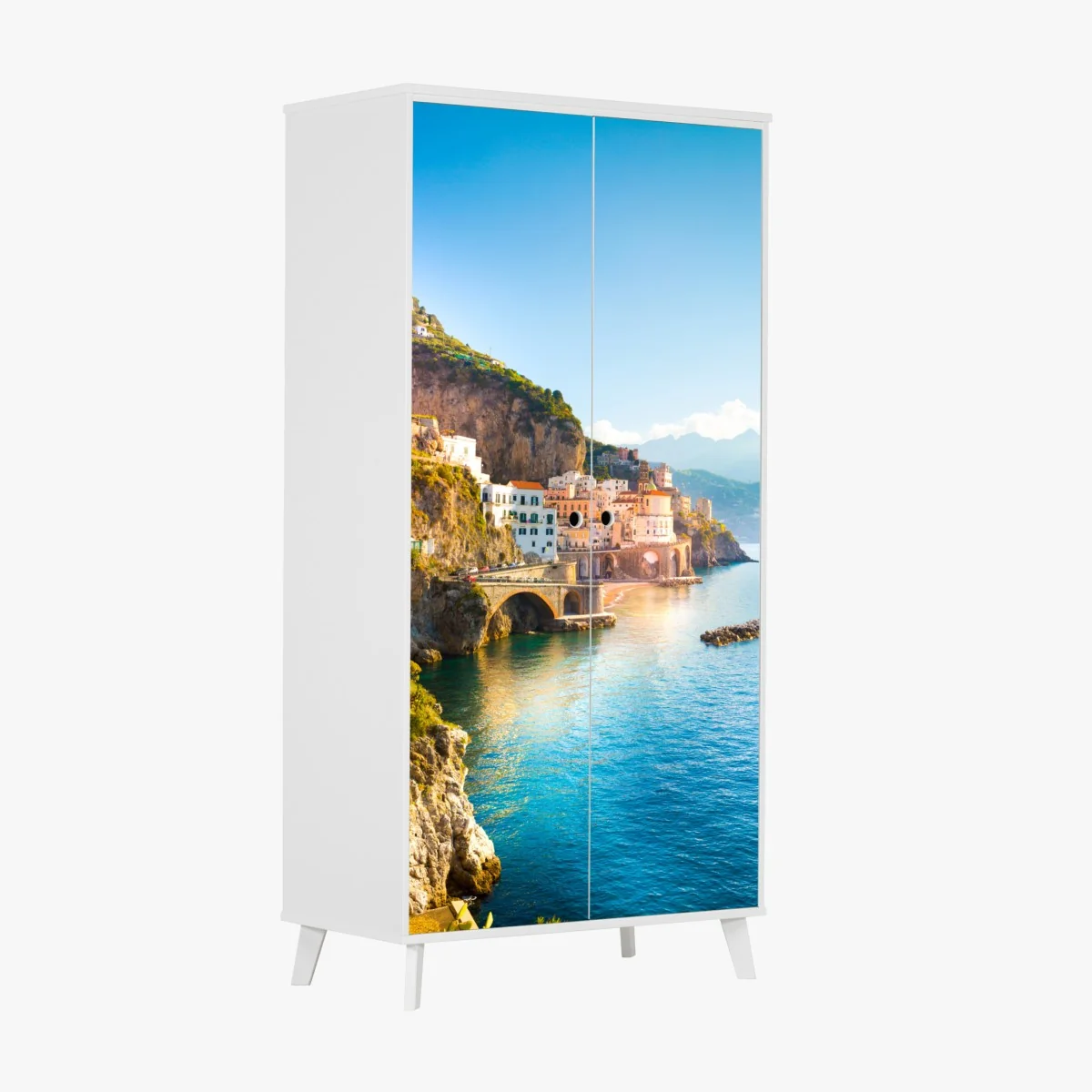 Schrankaufkleber sonnige Amalfiküste – Wallnifity® Schrankaufkleber sonnige Amalfiküste – Wallnifity®