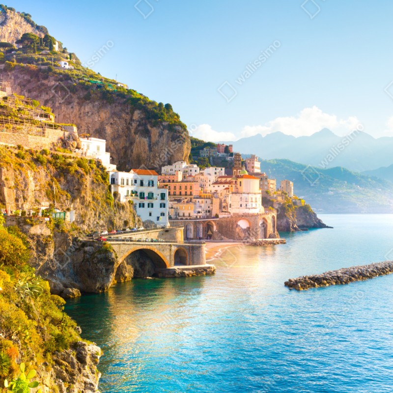 Schrankaufkleber sonnige Amalfiküste – Wallnifity® Schrankaufkleber sonnige Amalfiküste – Wallnifity®