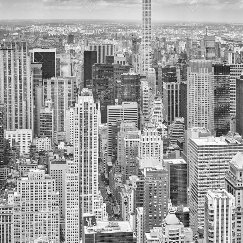 Schrankaufkleber panorama von New York in schwarzweiß – Wallnifity® Schrankaufkleber panorama von New York in schwarzweiß – Wallnifity®