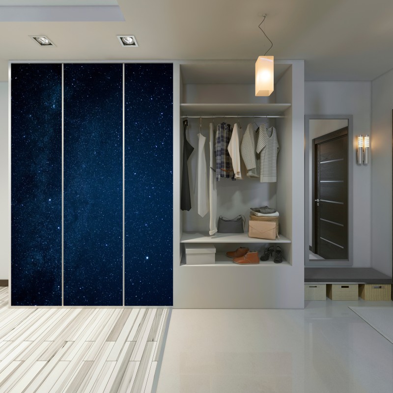 Schrankaufkleber tiefblauer sternenhimmel – Wallnifity® Schrankaufkleber tiefblauer sternenhimmel – Wallnifity®