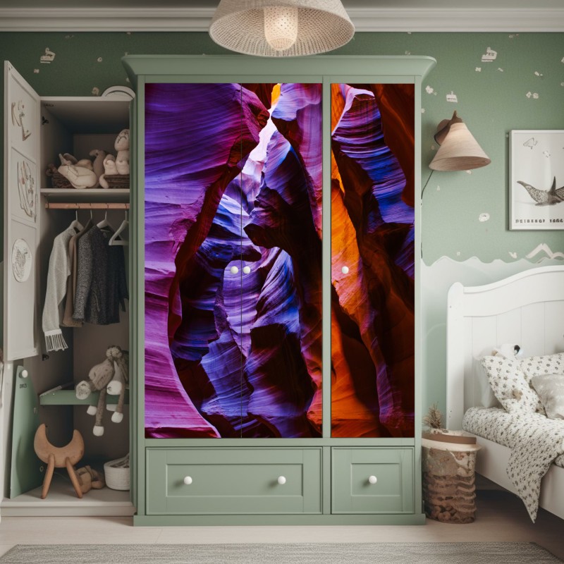 Schrankaufkleber majestätisches löwenportrait in monochrom – Wallnifity®