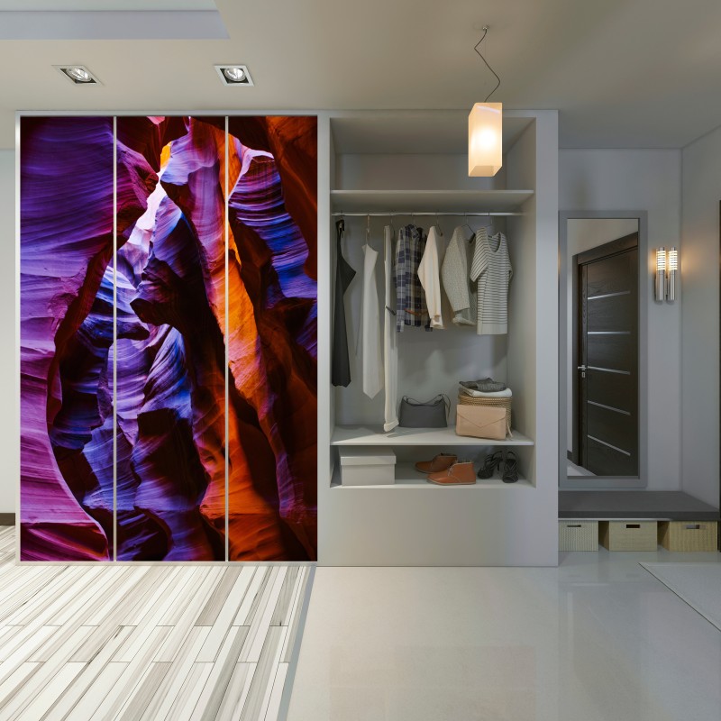 Schrankaufkleber lebhafte felsformationen in der schlucht – Wallnifity® Schrankaufkleber lebhafte felsformationen in der schlucht – Wallnifity®