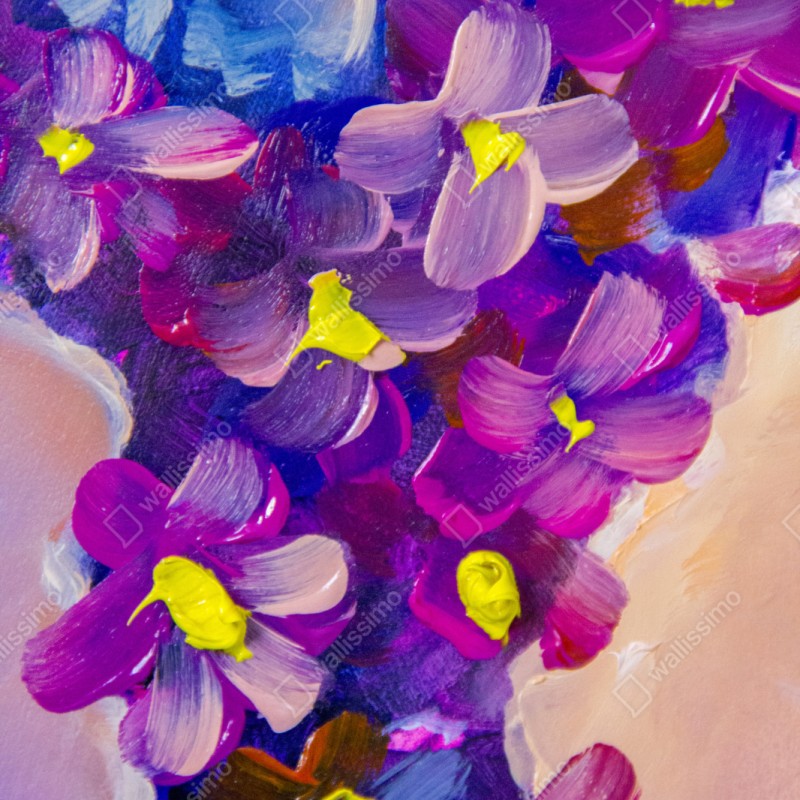 Schrankaufkleber intensiver violetter blumenstrauß – Wallnifity® Schrankaufkleber intensiver violetter blumenstrauß – Wallnifity®