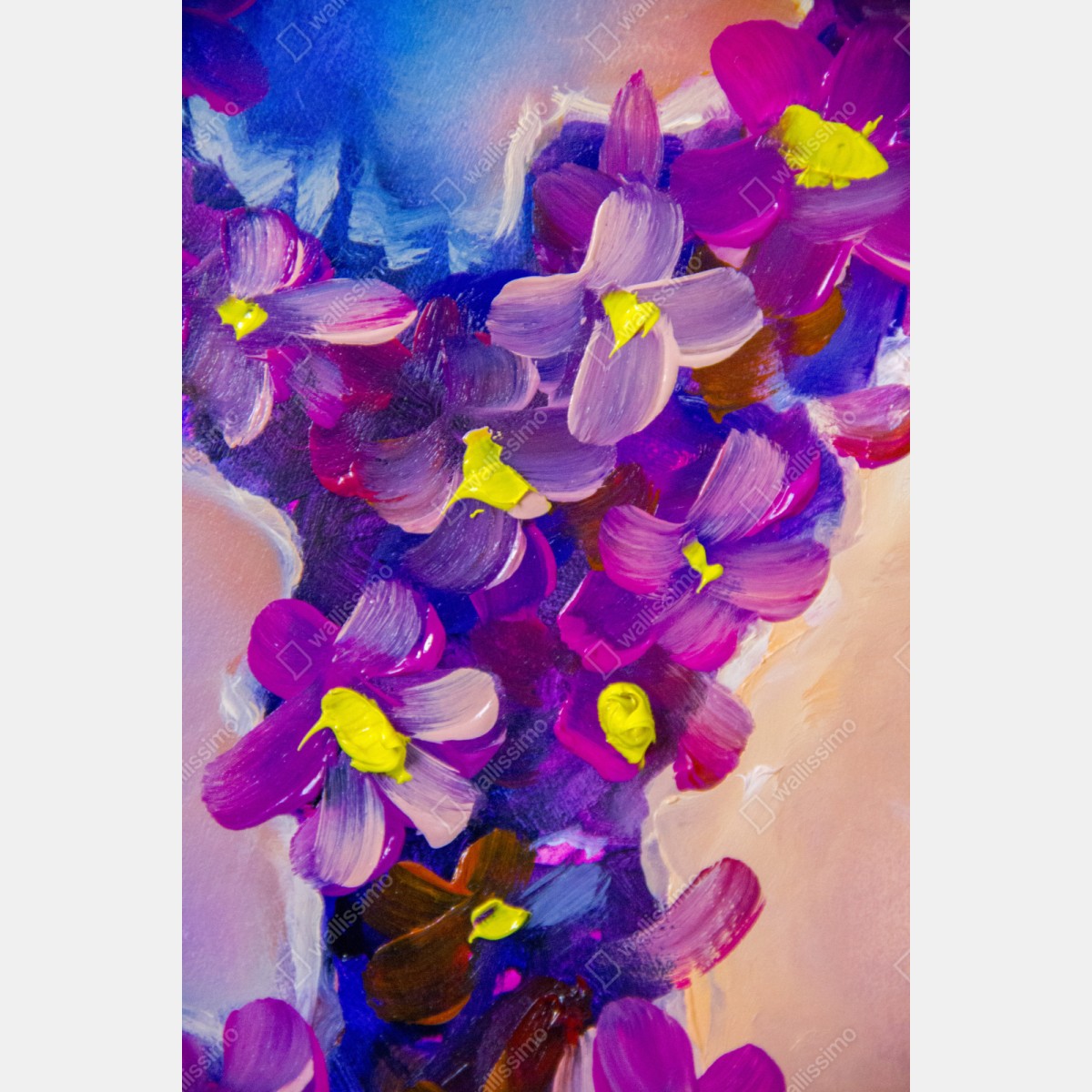 Schrankaufkleber intensiver violetter blumenstrauß – Wallnifity® Schrankaufkleber intensiver violetter blumenstrauß – Wallnifity®