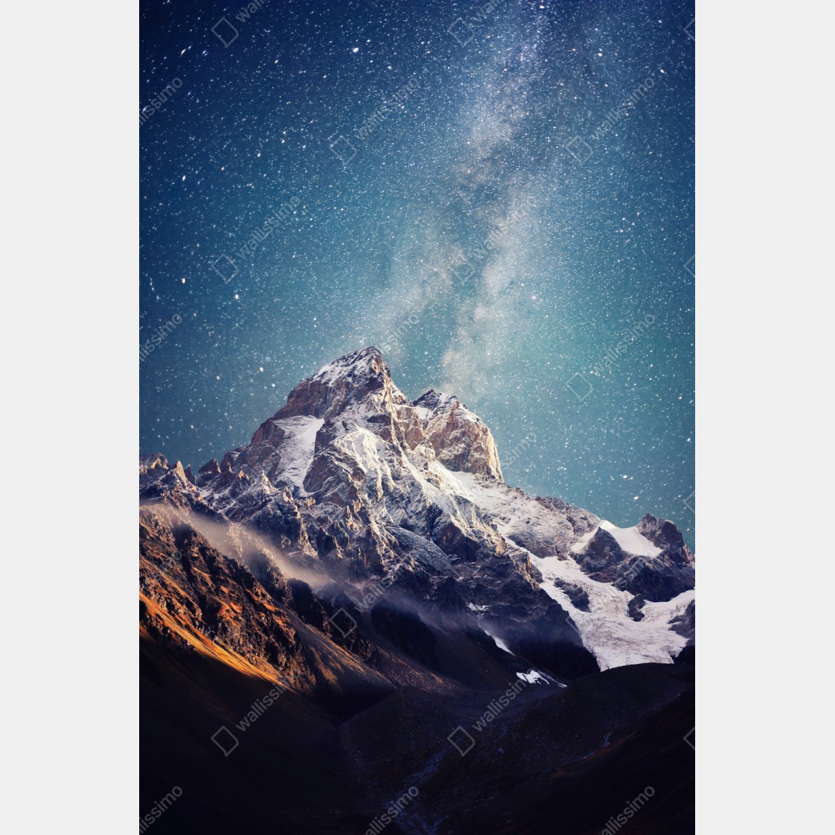 Schrankaufkleber sternennacht über Ushba – Wallnifity®