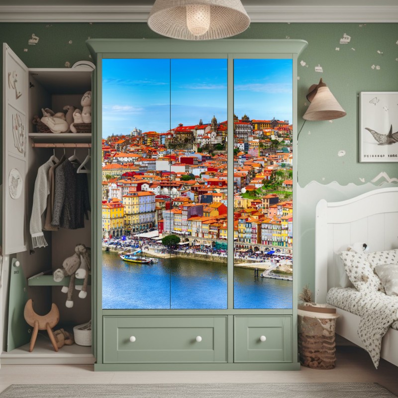 Schrankaufkleber reizende kopfsteinpflasterstraße in Les Baux de Provence – Wallnifity®