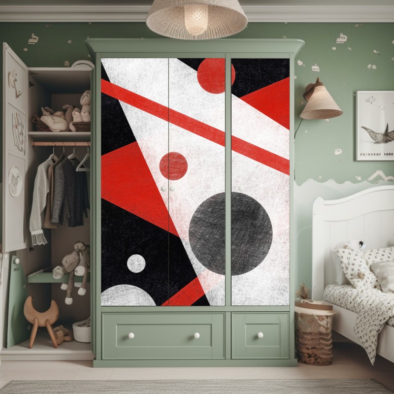 Schrankaufkleber weiche beige marmorstruktur – Wallnifity®