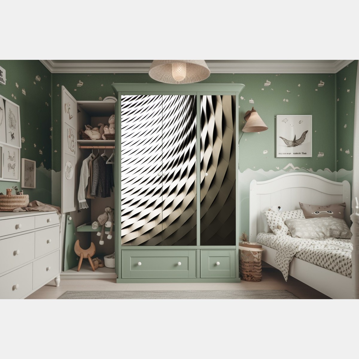 Schrankaufkleber modernes geometrisches architekturmuster – Wallnifity® Schrankaufkleber modernes geometrisches architekturmuster – Wallnifity®