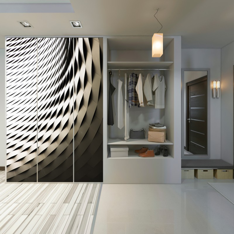 Schrankaufkleber modernes geometrisches architekturmuster – Wallnifity® Schrankaufkleber modernes geometrisches architekturmuster – Wallnifity®