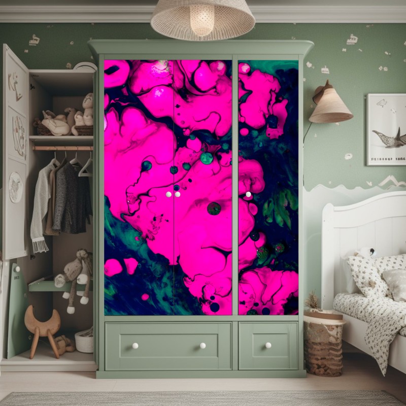 Schrankaufkleber monochrome geschichtete berge – Wallnifity®