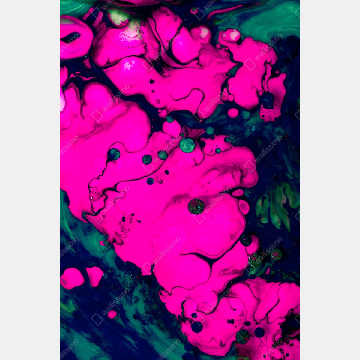 Schrankaufkleber neonpink flüssige abstraktion – Wallnifity®