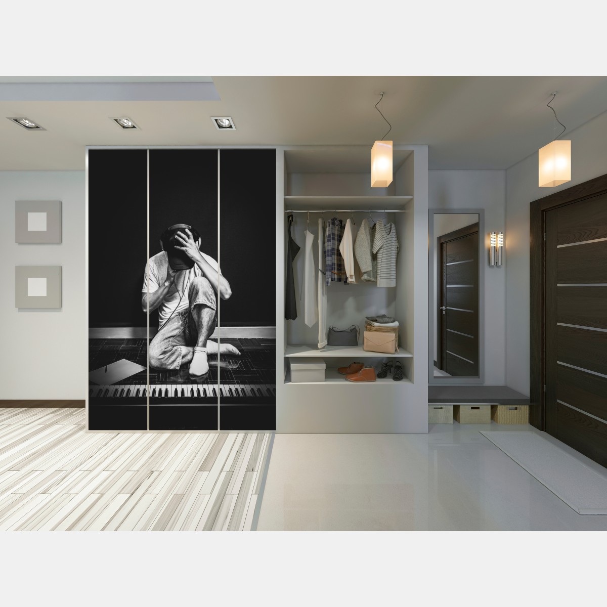 Schrankaufkleber introvertierter musiker am keyboard – Wallnifity® Schrankaufkleber introvertierter musiker am keyboard – Wallnifity®