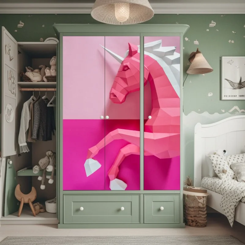 Schrankaufkleber weißer lotus in monochrom – Wallnifity®