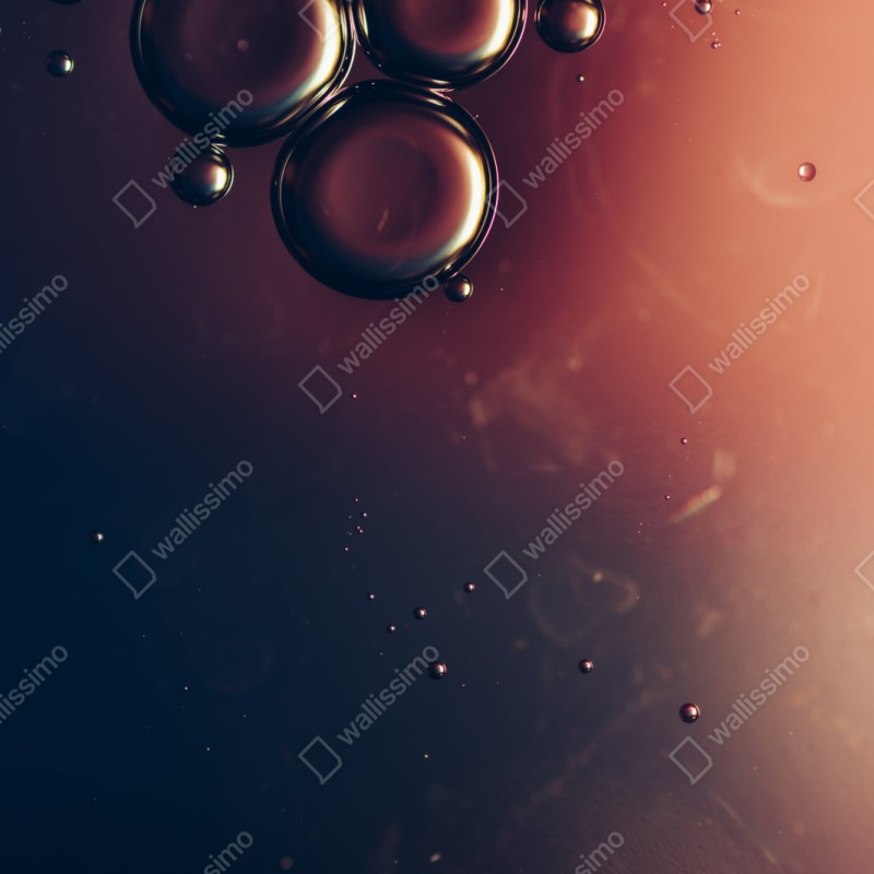 Schrankaufkleber schwebende ölblasen auf tiefem verlauf – Wallnifity® Schrankaufkleber schwebende ölblasen auf tiefem verlauf – Wallnifity®